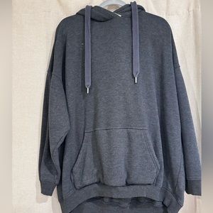 Oversized fur hood hoodie